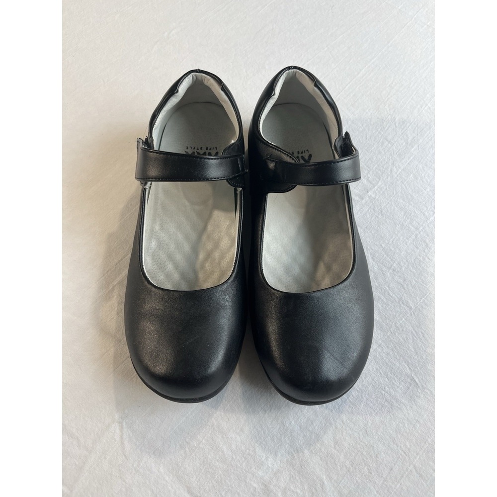 AKK  Life Style Trendy Black Mary Jane Shoes Size 37 Comfortable Round Toe Front